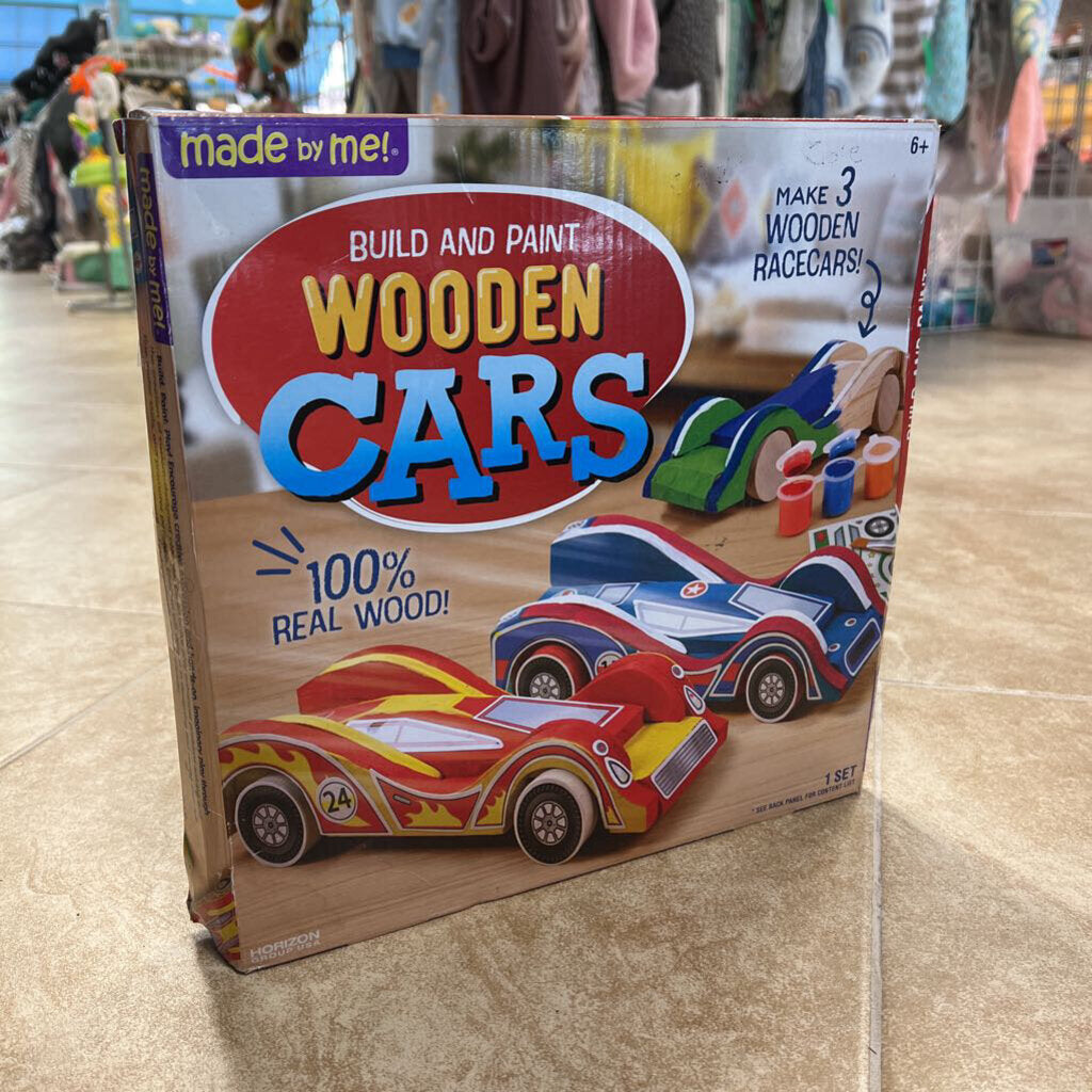 * build and paint wooden cars